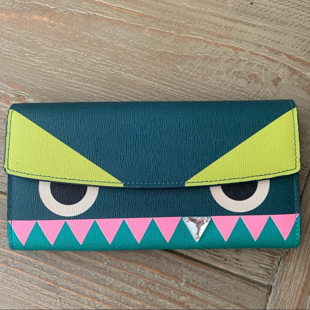 Fendi monster wallet